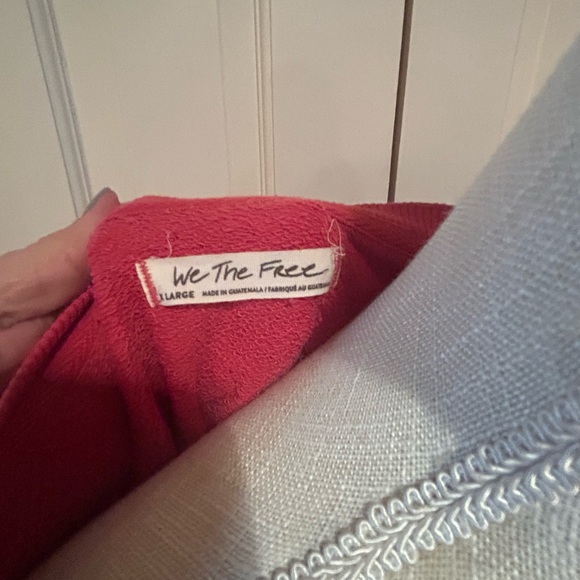 Free People cropped Camden. NWOT. Size XL. Red in color - Picture 4 of 4
